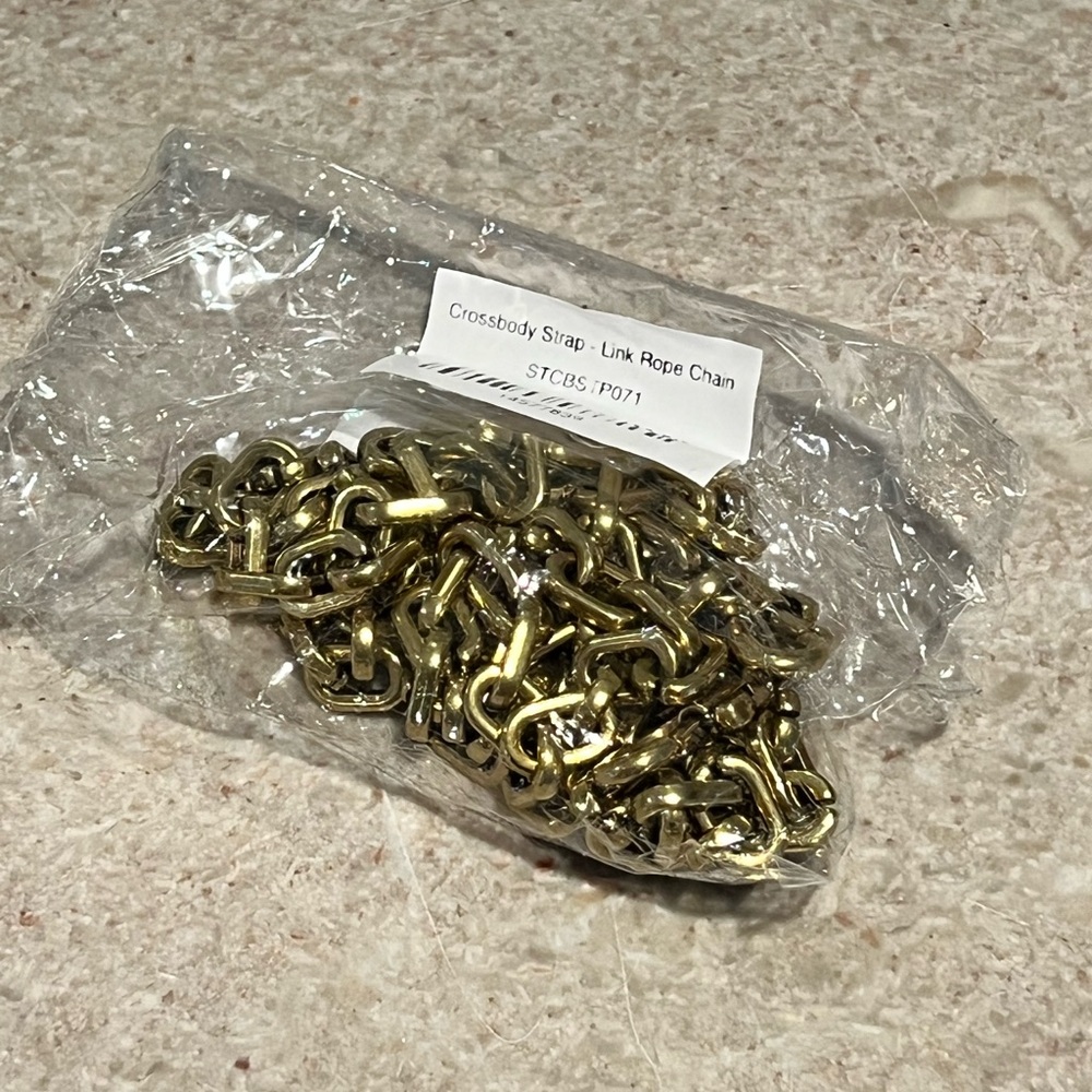 Parker Thatch Gold Link Crossbody Chain Bag Strap - OS - New in Org. Packaging - Picture 6 of 9